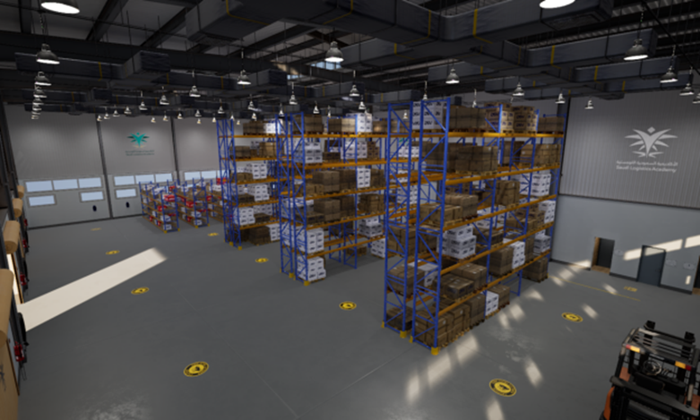 Saudi Logistics Academy VR warehouse training